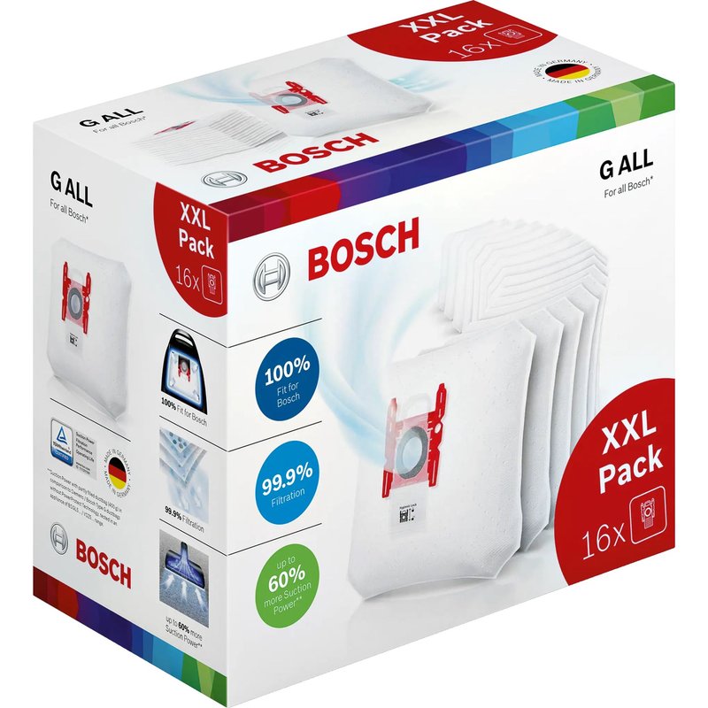 Bosch BBZ16GALL Accessoire et fourniture pour aspirateur Sac à poussière Aspirateur réservoir cylindrique