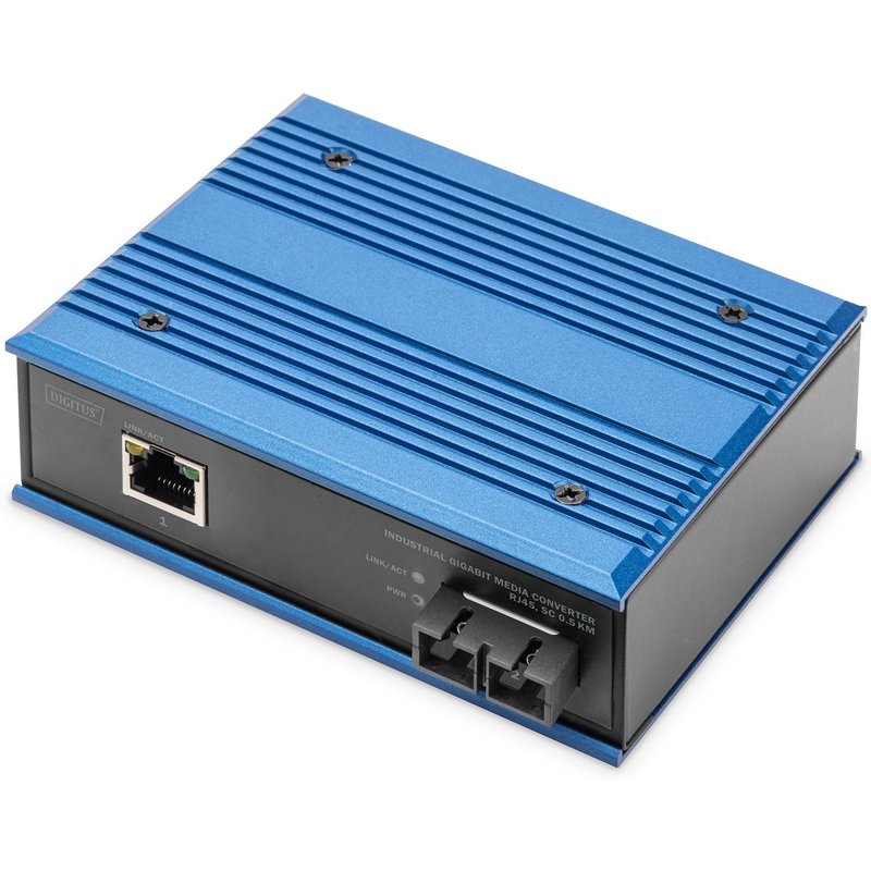 Digitus Convertisseur de média Gigabit industriel RJ45, SC 0.5km