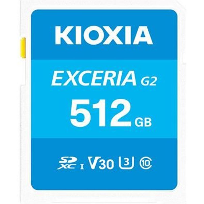 Kioxia LNEX2L512GG4 mémoire flash 512 Go SDXC UHS-I Classe 10