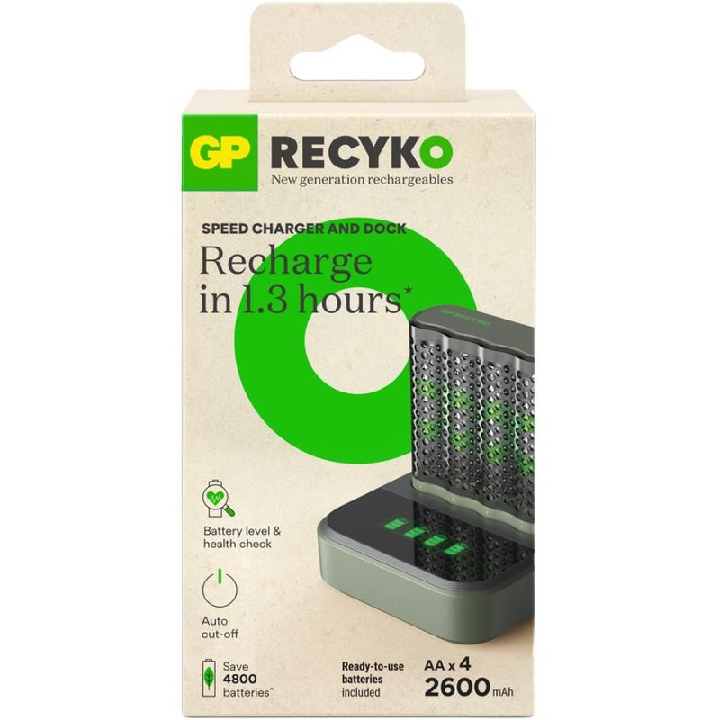 GP Batteries ReCyko+ M452 chargeur de batterie Pile domestique USB