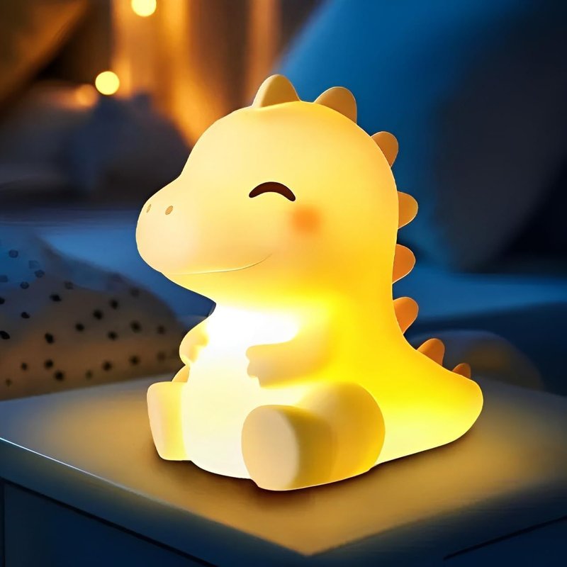 Kalanka-Veilleuse Dinosaure Enfant, Silicone Veilleuse Bébé À Intensité Réglable En 3 Niveaux,4 Bruits De Fond Blancs, Batterie Longue Durée, Rechargeablelumière Toddlers, Cadeau Garçons & Déco Chamb