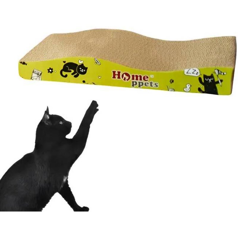 Grattoir Pour Chat - Nikcorp - Ondulé - 45x22x6 Cm - Carton Durable - Intérieur