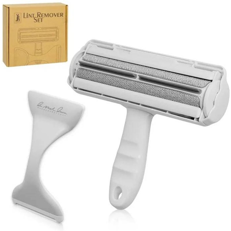 Brosse Rouleau De Nettoyage Pour Enlever Les Poils Et Cheveux Des Vêtements Gris