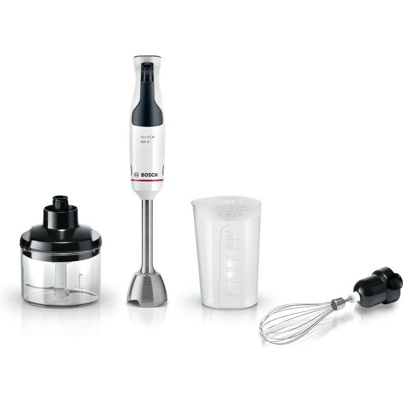 Mixeur-plongeur Bosch MSM4W221 - Série 4 - 600 W - Blanc