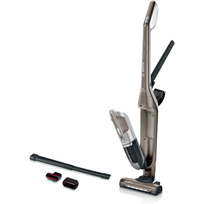 Aspirateur 2 en 1 Bosch BBH3ALL23 - Série 4 - Réservoir 0,4 L - Brun cannelle métallique