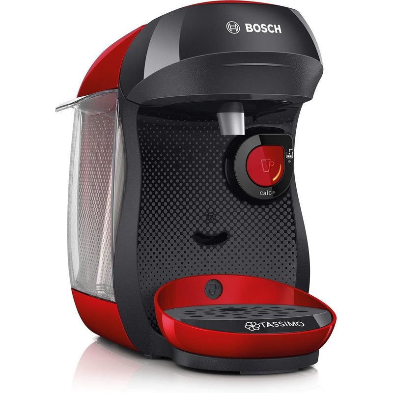 Machine multi-boissons Bosch TAS1003 - 1400 W - Café, Café crème, Cappuccino, Chocolat chaud, Espresso, Lait chaud, Latte Macchiato, Thé - Rouge simple