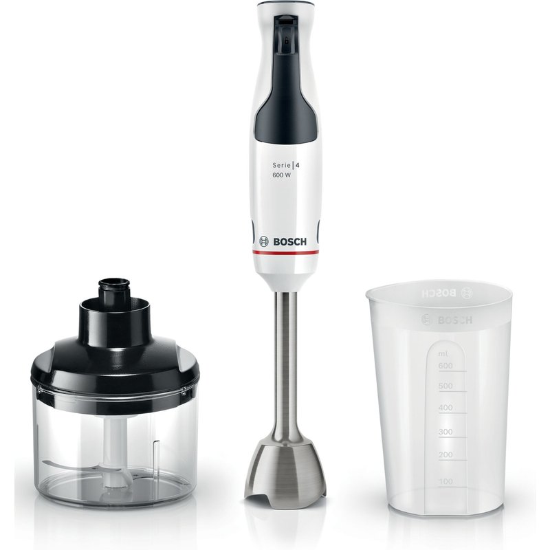 Mixeur-plongeur Bosch MSM4W220 - Série 4 - 600 W - Blanc