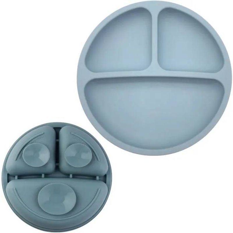 Assiette En Silicone Multifonctionnelle Pour Enfants Avec Ventouses - Idéale Pour Les Repas