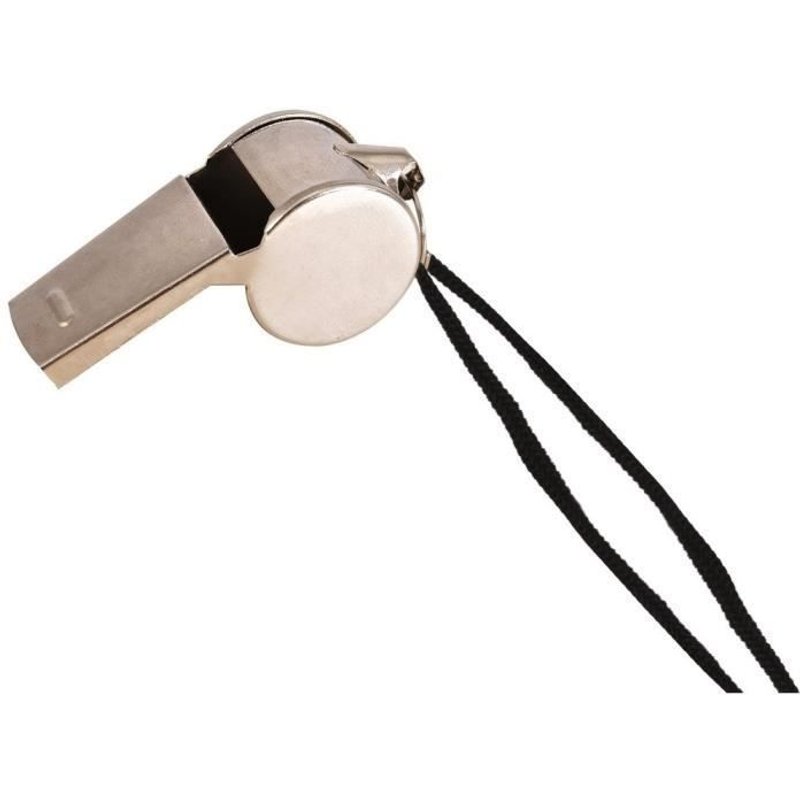 Sifflet En Métal Argenté - Ptit Clown - Ref/19008 - Mixte - Garantie 2 Ans