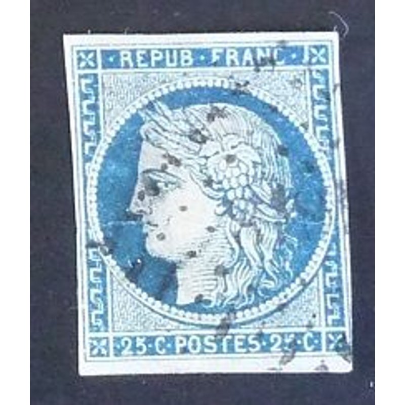 France Oblitéré Y Et T N° 4 De 1850 Cote 60.00