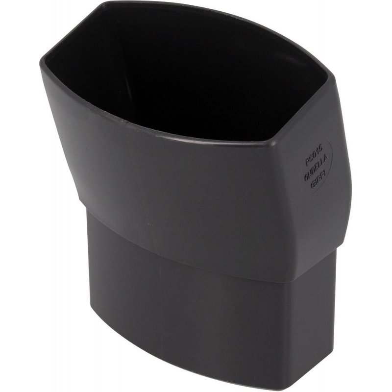 Coude 15° mâle / femelle pour gouttière Pco87a PVC