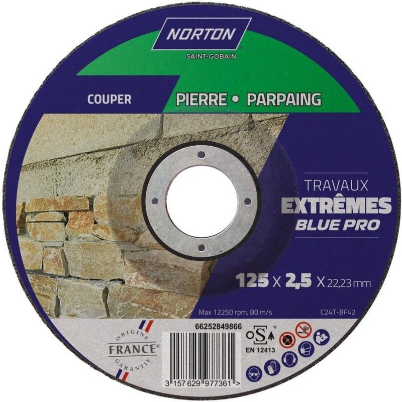 Disque 125x2,5 mater NORTON extreme