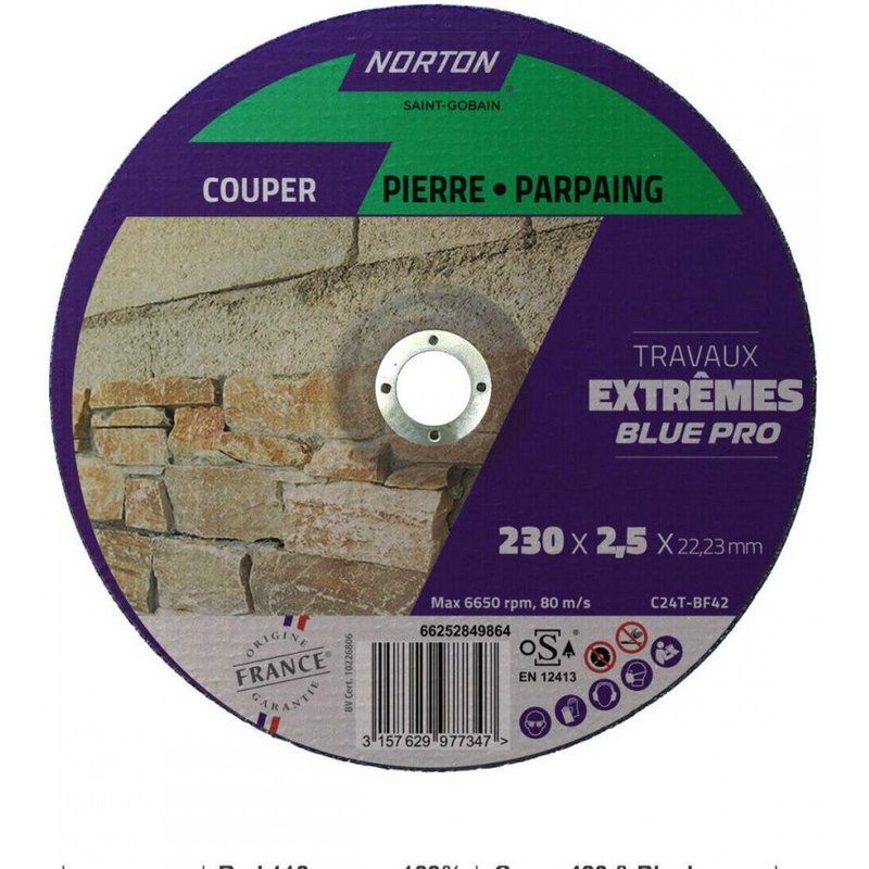 Disque 230x2,5 mater NORTON extreme