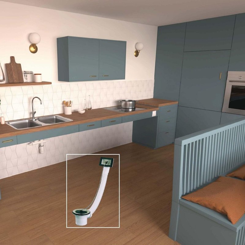 Bonde à bouchon chainette trop-plein diam.50