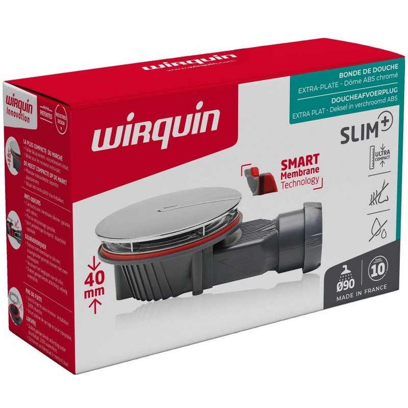 Kits complets pour receveur de douche, Diam.90 mm, WIRQUIN