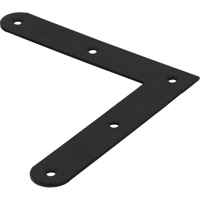 Equerre acier zingue noire Magnodur 120x120x20, SUKI