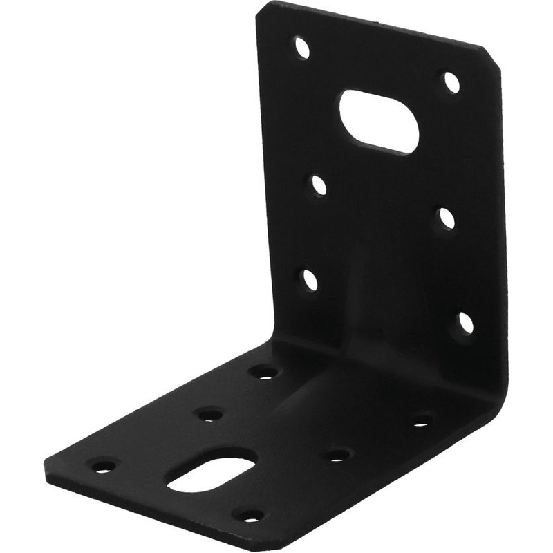 Equerre acier zingue noire Magnodur 70x70x55, SUKI