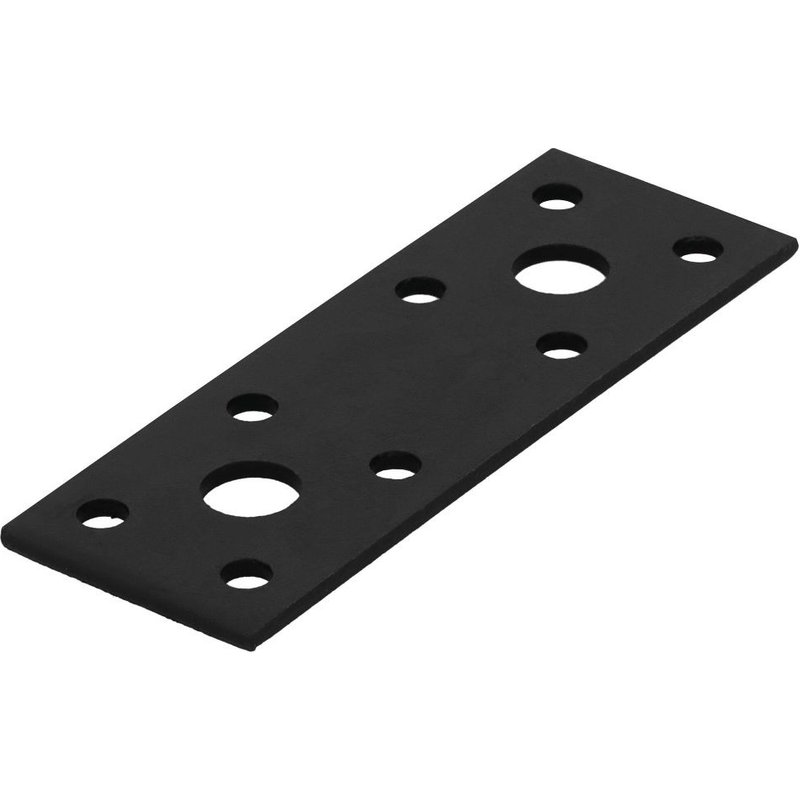 Patte d'assemblage en T acier zingué noire Magnodur 35x100, SUKI