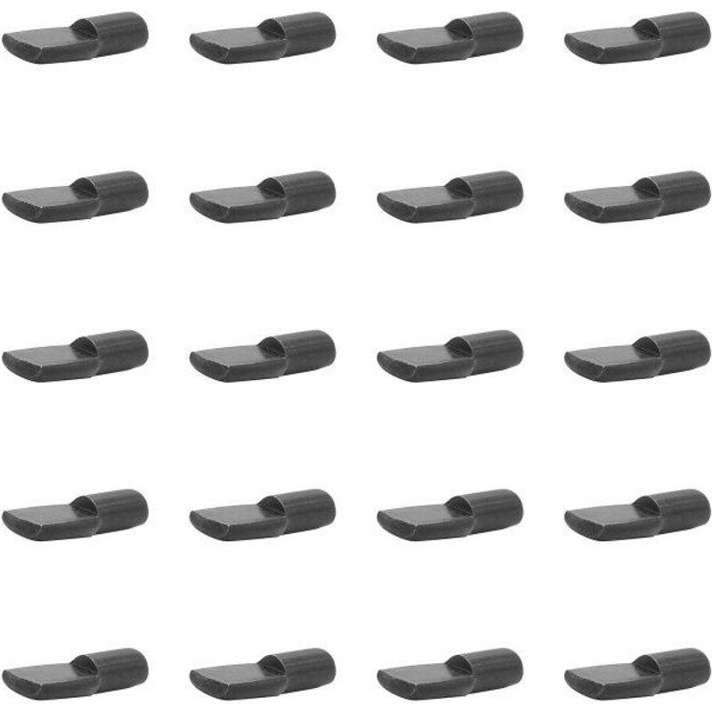 Lot de 20 taquets Ă enfoncer, acier noir