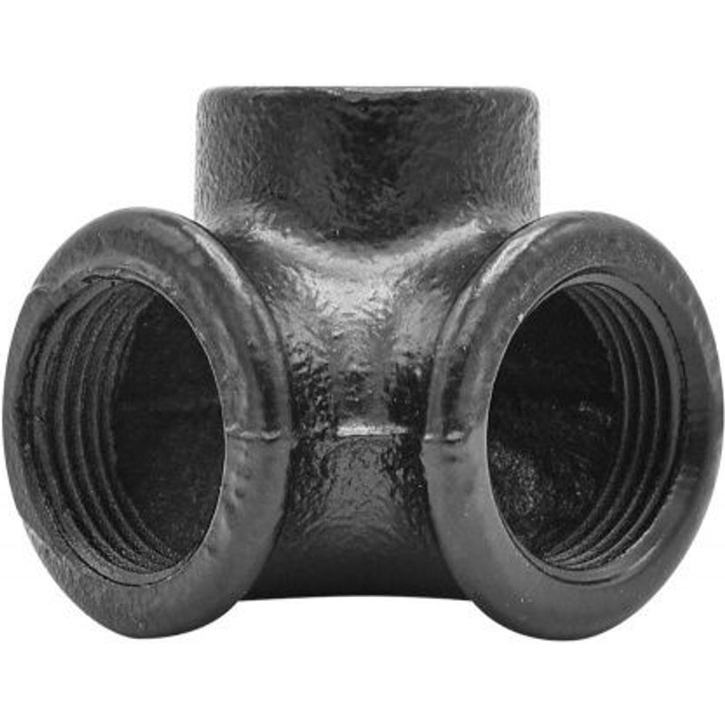 Raccord en Y pour 3 tubes, MyTube, diam.25 mm, noir mat