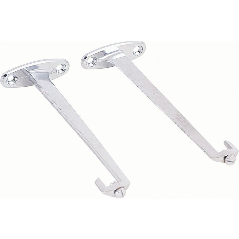 Support horizontaux chromés