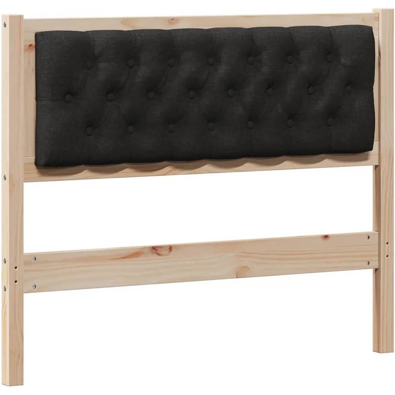 vidaXL Tête de lit Autre Marron et noir 100 cm Bois massif en pin
