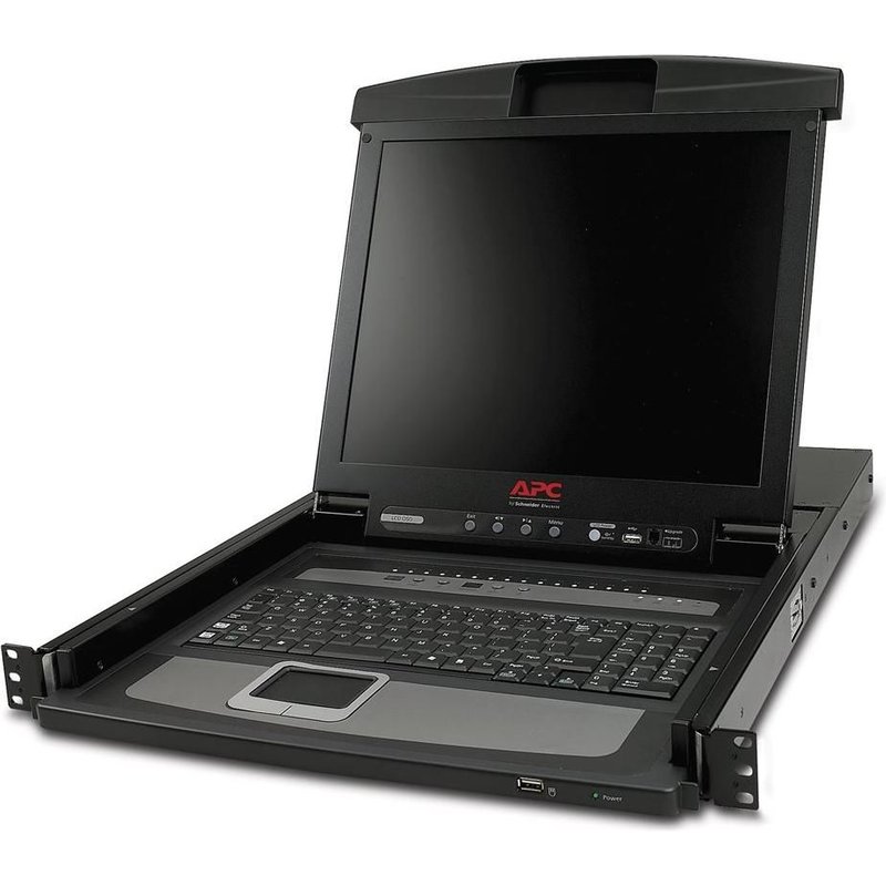 APC Console ACL - Console KVM avec commutateur KVM - 16 ports - PS/2 - 17" - rack-montable - VGA - noir - 1U - pour P/N: SMTL2K2RM2UCL, SMTL2K2RM2UCLNC, SMTL3KRM2UCL, SMTL3KRM2UCLNC, SMX3000RMX93