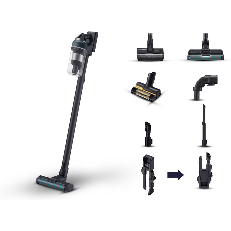 Samsung VS20C8524TB aspirateur de table Noir, Bleu Sans sac