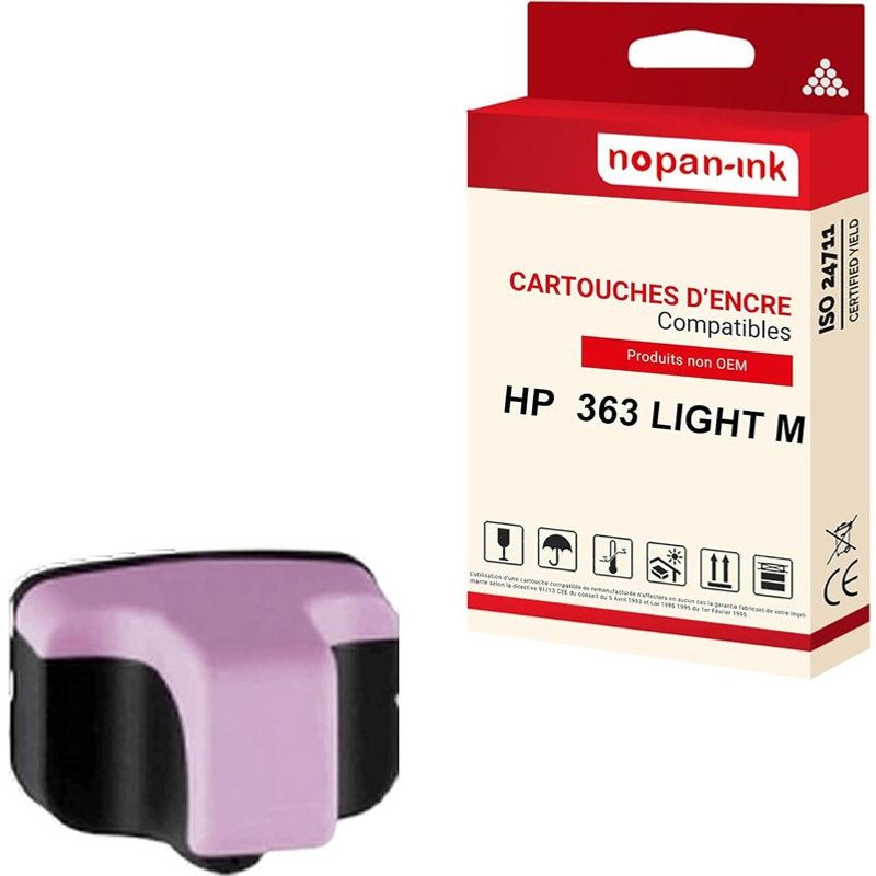 NOPAN-INK - x1 Cartouche compatible pour HP 363 XL 363XL Light Magenta C8775EE
