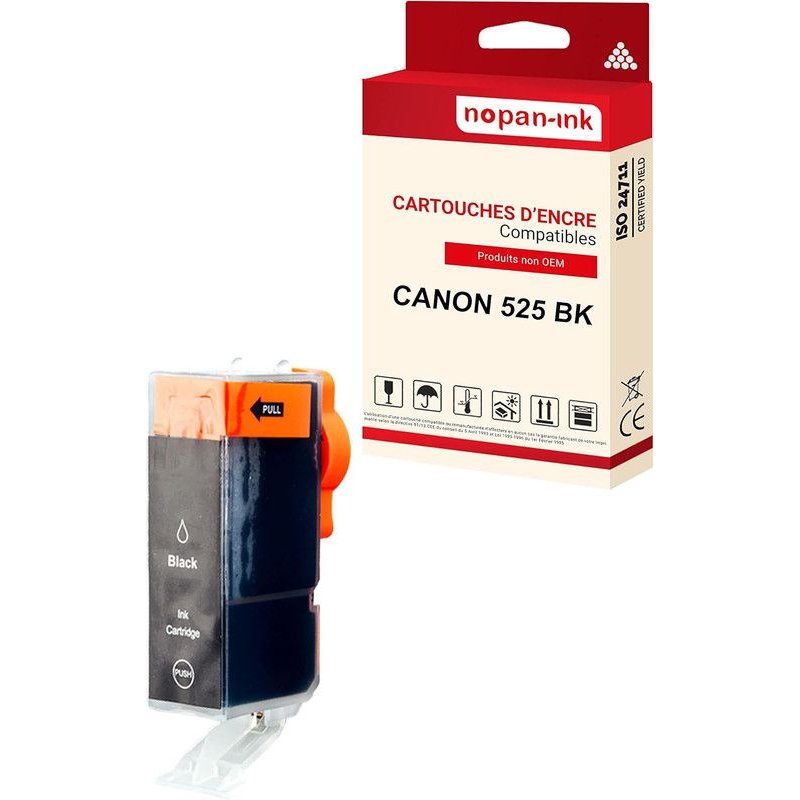 NOPAN-INK - x1 Cartouche compatible pour CANON 525 XL 525XL Noir 4529B001