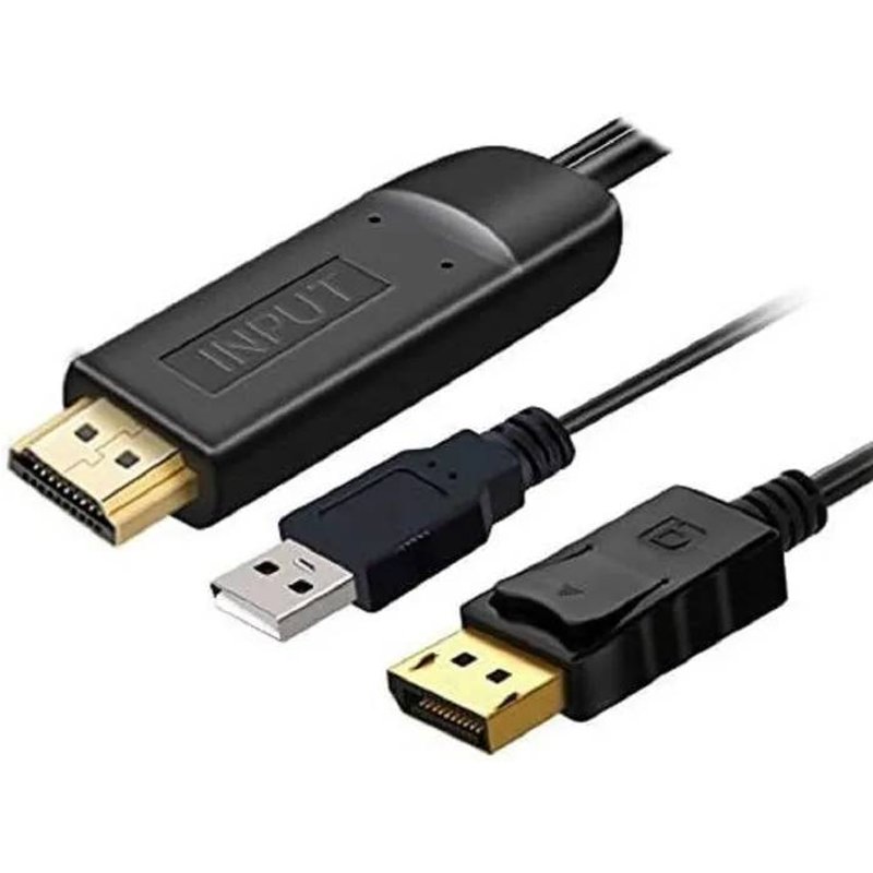 Câble audio vidéo - PREMIUMCORD - kportad21 - DisplayPort - HDMI - 2m noir