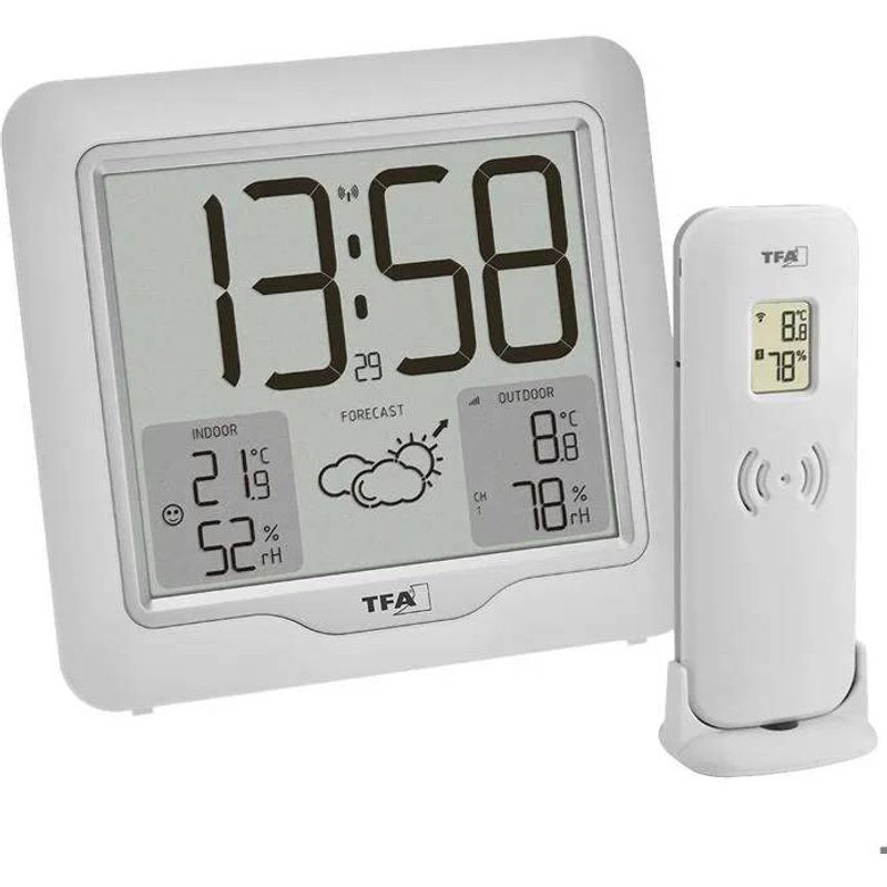 TFA Dostmann METRO PLUS 35.1164.02 Station météo radiopilotée Prévisions météorologiques 12 à 24 heures Nombre de capte