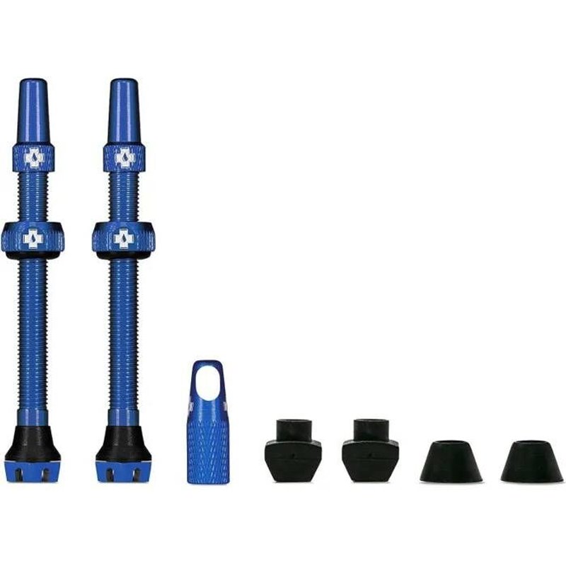 Valves tubeless Muc-Off V2 bleu (paire)- 60mm