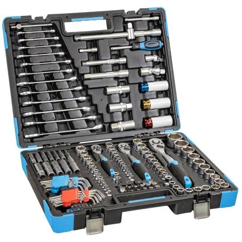 Mallette à outils - GÜDE - GWZK 157 - 157 pièces - Acier chrome-vanadium - Coffret pratique