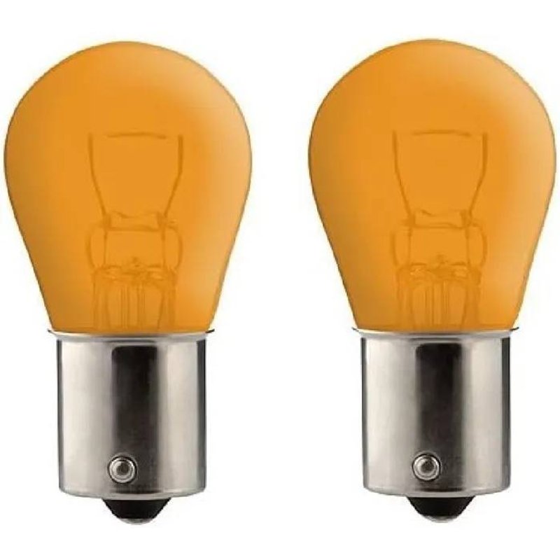 Cyclingcolors 2x Ampoule P21w 24v Ba15s Orange Camion Fourgon Voiture Tracteur Véhicule Agricole