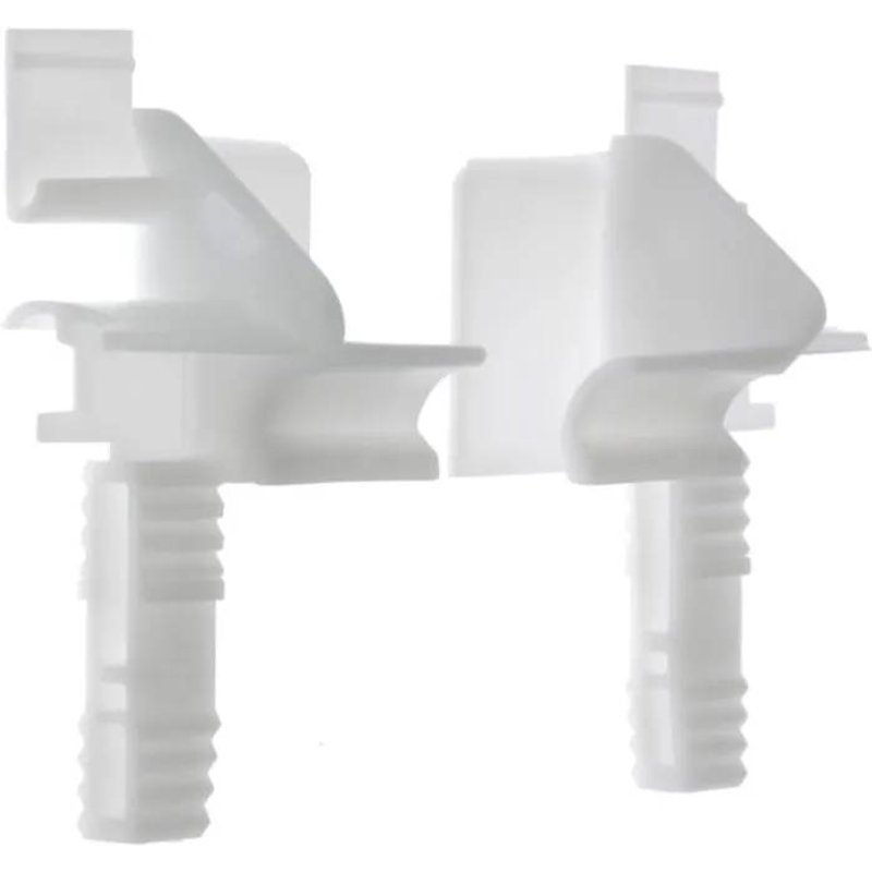 2x Tulipe volet roulant modèle Aluréno ZF pour lames de 7 à 9mm PVC blanc guidage Universel Protection Fenêtre Store