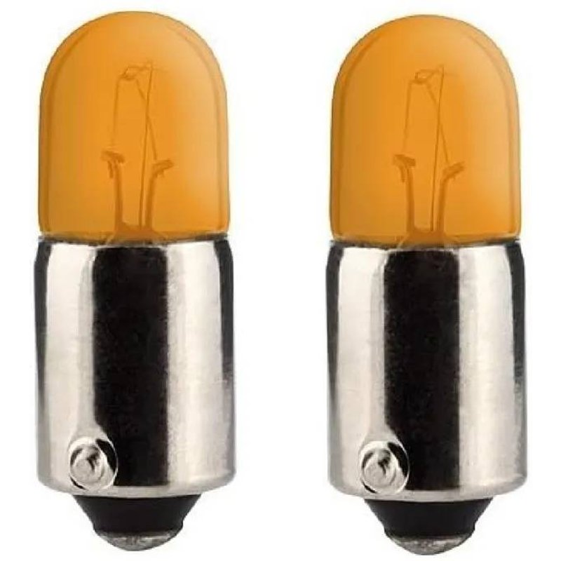 Cyclingcolors 2x Ampoule Ba9s 4w 24v Orange Camion Fourgon Voiture Tracteur Véhicule Agricole