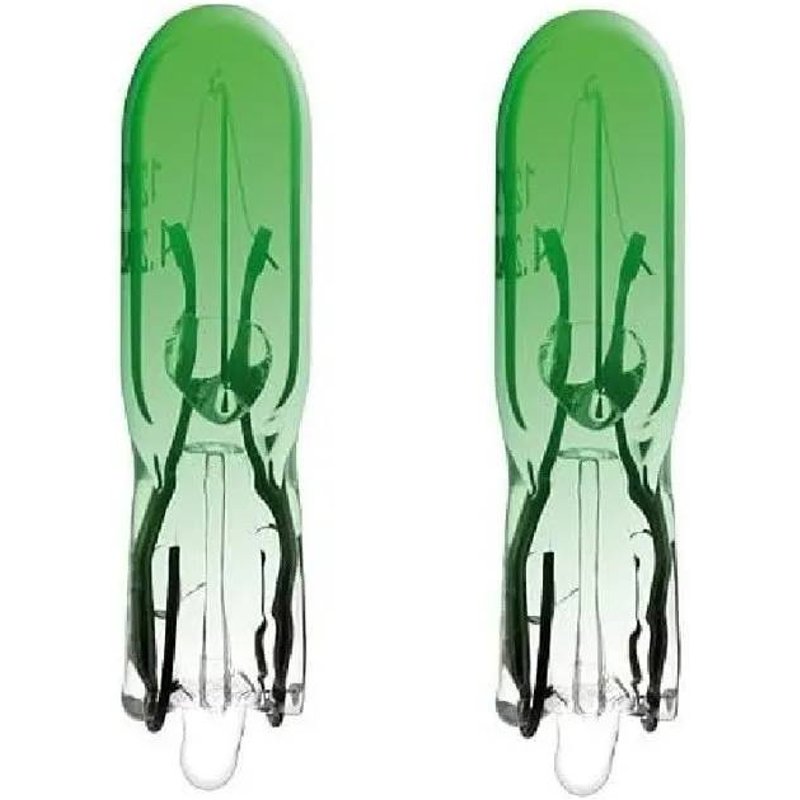 Cyclingcolors 2x Ampoule T5 1.2 W 24v Vert Camion Fourgon Voiture Tracteur Véhicule Agricole