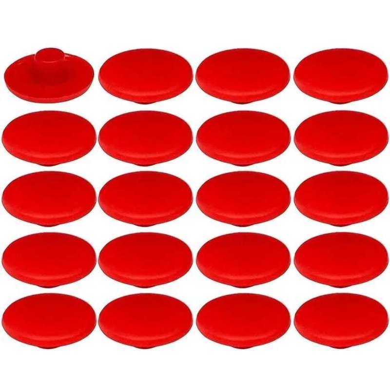 20x Cache vis en Plastique 4x2,7x11,8mm Confirmat Meuble Capuchon Bouchon Trourouge 101317