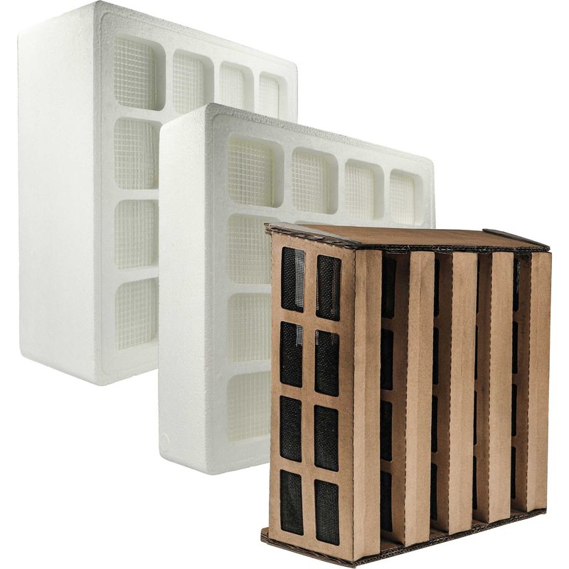 vhbw 3x Filtre compatible avec IQAir HealthPro 150 NE purificateur d'air - filtre à gaz et odeurs, filtre HEPA, préfiltre