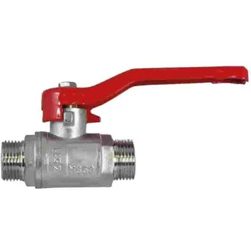 Robinet à boisseau sphérique 1 1/4" en laiton avec levier, PN25