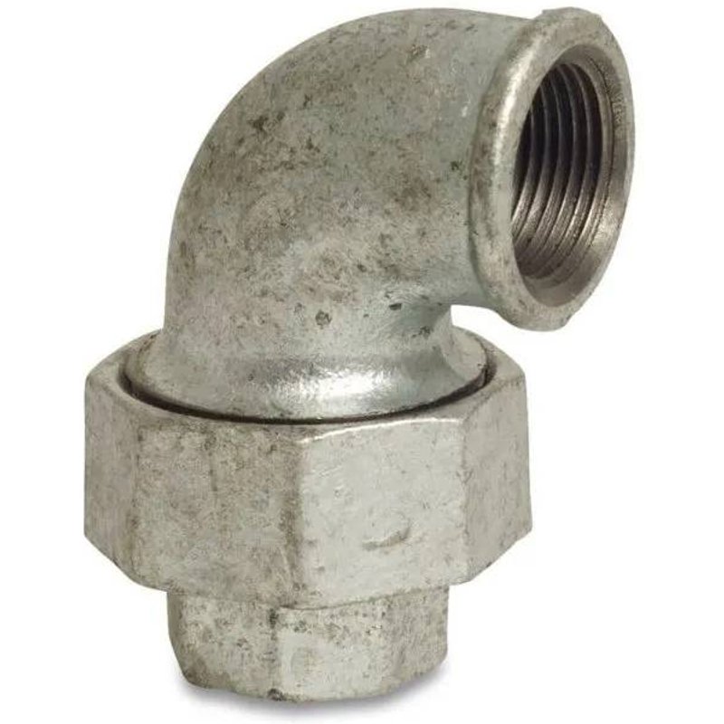 Coude Fileté en Fonte Malléable 1 Pouce, 90°