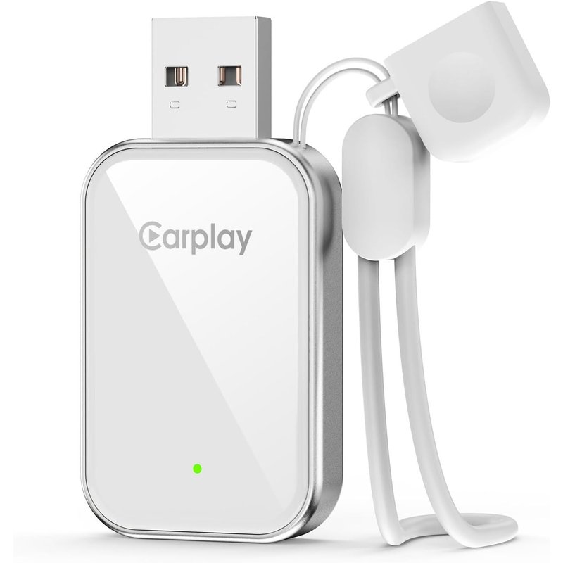 Adaptateur CarPlay sans Fil pour Apple iPhone - 2025 Convertissez Car Play Filaire à sans Fil,USB-A/C Plug & Play,Adaptateur CarPlay Bluetooth pour iPhone iOS 10+ et Voitures avec Car Play Filaire OEM