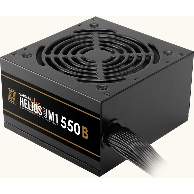 Alimentation ATX - GAMDIAS - Helios M1 - 550W - Noir - Refroidissement silencieux