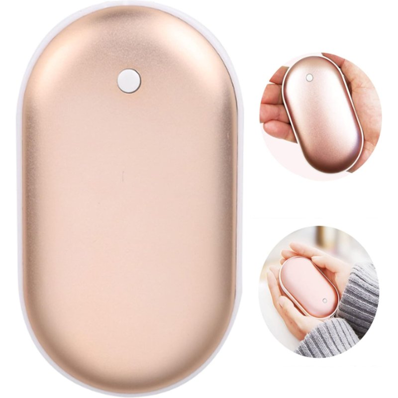 Mini Chauffe Mains Portable Coussin Chauffant Mobile Alimentation 2 en 1 USB Rechargeable Cobblestone Pocket réutilisable électrique d’Hiver