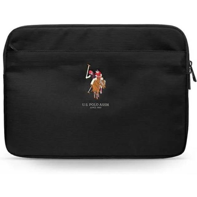 Étui pour ordinateur portable - US Polo Assn - 13 pouces - Noir - Compatible avec ordinateurs portables