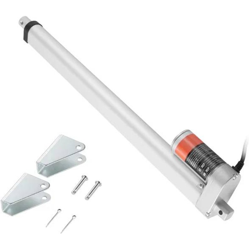 Actionneur Linéaire 12 V-Duoku-16 pouces-Charge 1500 N-Actionneur de Mouvement 0,19"/s-Protection IP54