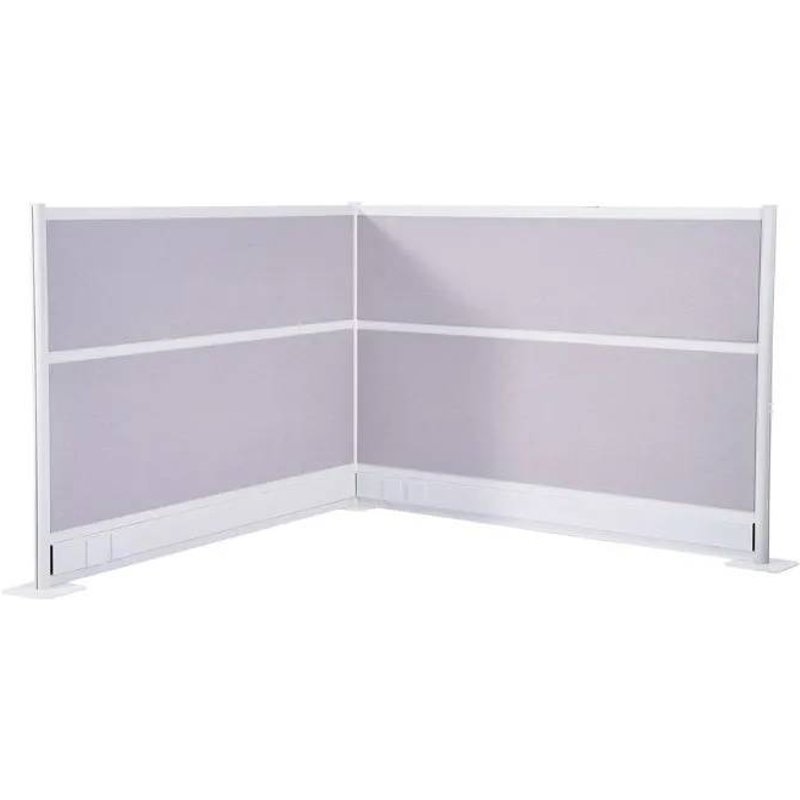 Cloisons de Bureau-Duoku-183 x 122 cm-Panneaux de Séparation PET pour Poste de Travail-Lot de 2-Écrans Autoportants