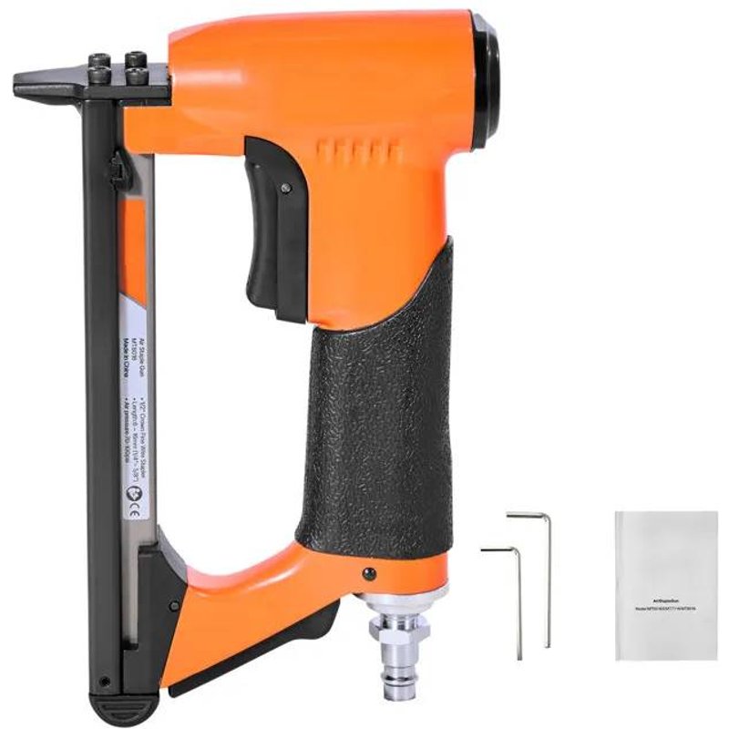 Agrafeuse Pneumatique-Duoku-Calibre 21-Agrafes Fil Fin Série 80-Largeur Couronne 12,8 mm-Longueur 6-16 mm-Capacité de 150 PCS