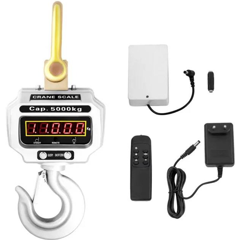 Balance Digitale Pour Grue-Duoku-Balance Suspendue Industrielle Robuste-5000kg / 11000lbs-Affichage LED